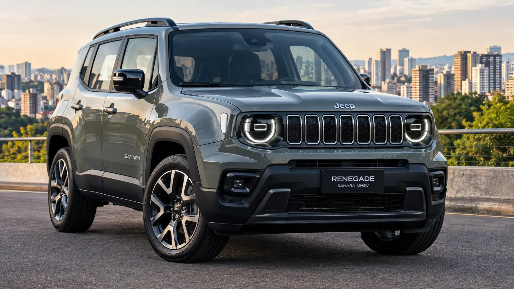 Jeep Renegade Sahara MHEV 2027 com sistema híbrido leve de 48V